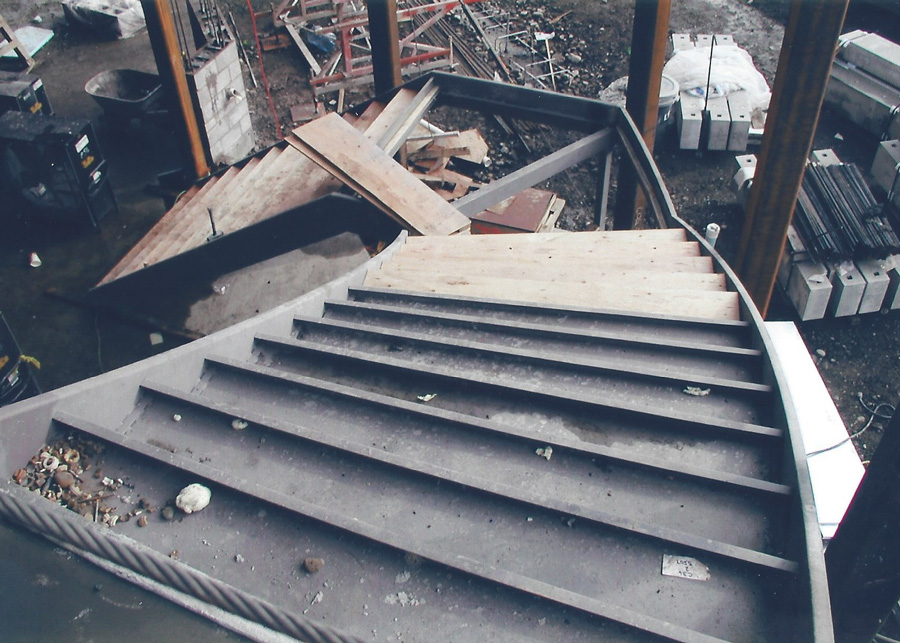 Stairs leading up to the Lakewood clinic, 2004
